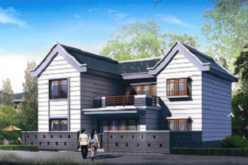 新農(nóng)村改造自建二層別墅設(shè)計(jì)圖，帶小院子，獨(dú)門獨(dú)戶，經(jīng)濟(jì)實(shí)用