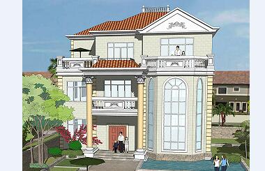 精品三層自建房屋設計圖，含全套施工圖紙，豪華戶型