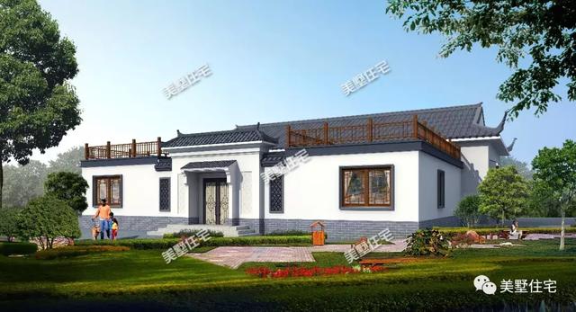 這款一層四合院，內(nèi)部帶有多間臥室，實(shí)用又霸氣！