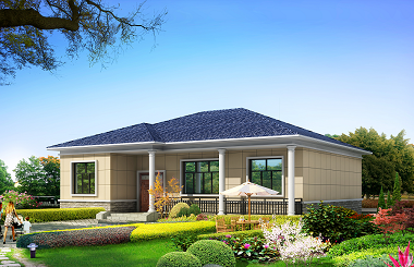 14*12m一層自建別墅設(shè)計(jì)圖，造價(jià)15萬(wàn)左右，四個(gè)臥室，經(jīng)濟(jì)實(shí)用型設(shè)計(jì)方案