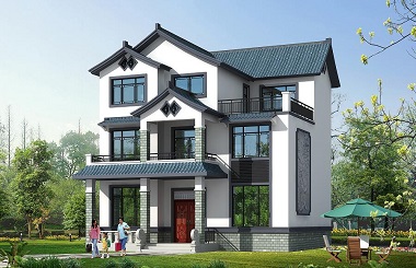 徽派三層自建房屋設(shè)計圖，小戶型，布局合理