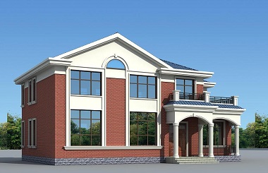 簡單實用的二層自建小別墅設計圖，占地171平方米，造價30萬左右