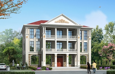 精品三層復式自建別墅設計圖，占地250平方米左右