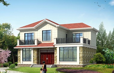 造價20萬小戶型精品二層自建房屋設(shè)計圖，占地148平方米，含全套完善施工圖紙
