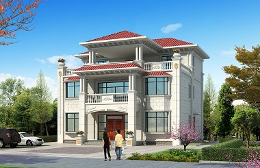 現(xiàn)代簡(jiǎn)約三層自建別墅設(shè)計(jì)圖，布局完善，美觀舒適