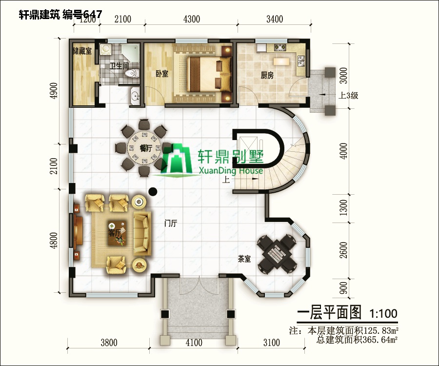 歐式三層半自建別墅設計圖5.jpg