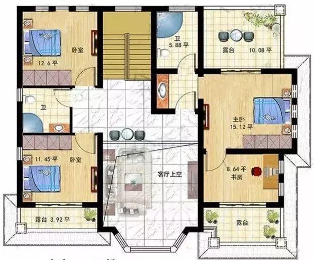 現(xiàn)在很多人都回鄉(xiāng)建別墅了，把整個(gè)村子建造的非常美麗!這款二層別墅設(shè)計(jì)圖值得看看！