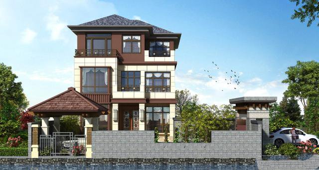 在農(nóng)村是各家各戶的自建房屋，塔樓看上去更有獨立性，樣式也更獨特!