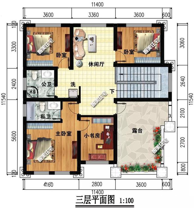 整體感覺很大氣的一棟農(nóng)村別墅，帶堂屋和套臥，造價(jià)35萬!各方面都非常合適！