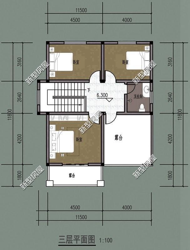 今天新型房屋為大家展示幾套帶堂屋的房屋設(shè)計(jì)圖紙，不同的人有不同的審美，不知道你會喜歡哪一套呢？