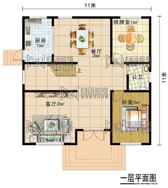 今天就給大家分享一套自建房3層戶型占地只需11米X11米，符合很多地區(qū)農(nóng)村宅基地標(biāo)準(zhǔn)!