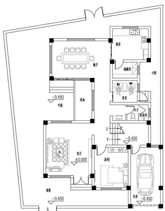 四層建筑，一種新的中式風格，已經(jīng)成為村莊最明亮的角落！