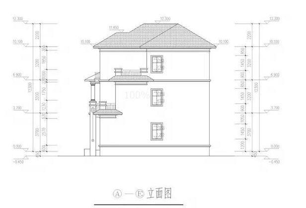 推薦一款三層的自建房，四開間的結(jié)構(gòu)這樣的設(shè)計(jì)方案，帶立面效果圖，看起來更加的直觀!