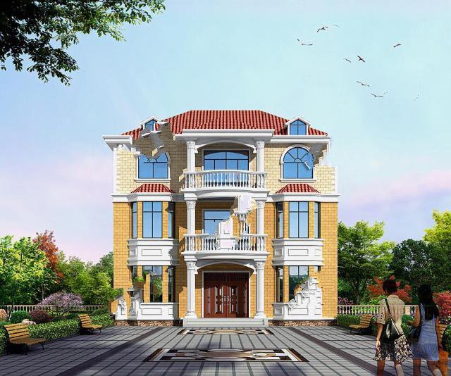 農(nóng)村建房都喜歡頂層帶個(gè)露臺，這樣看起來整體缺一個(gè)口子，大部分人都會選擇這樣的戶型!