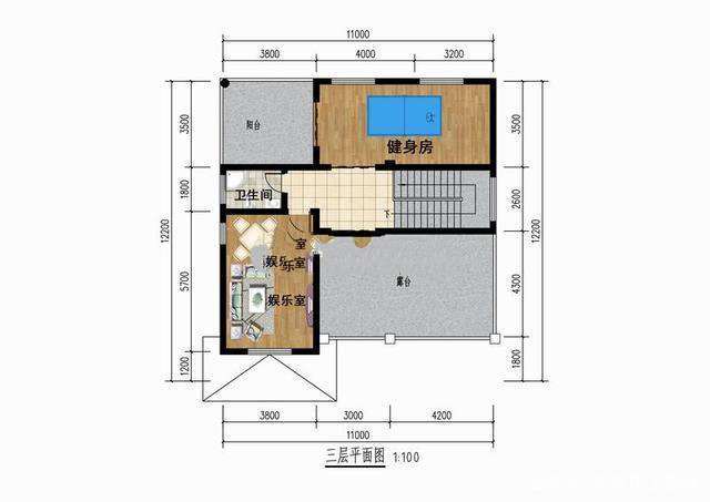 新農(nóng)村二層半別墅設(shè)計(jì)圖，占地面積140平左右，采用的是磚混的結(jié)構(gòu)形式,外觀時(shí)尚漂亮!
