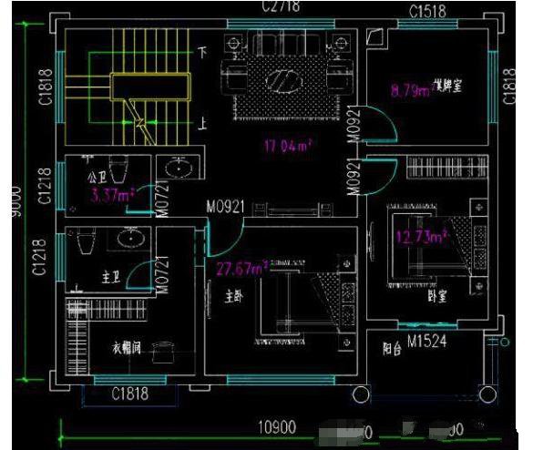 這兩款方案均為11米×9米的戶型，其建筑占地雖然只有1000平米，但是充分證明了小戶型有大價(jià)值的理論不是空穴來風(fēng)!