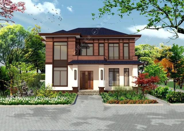 現(xiàn)代風(fēng)格的自建房，也是新農(nóng)村建設(shè)的一大特色，外觀簡約自然又漂亮，如果你想建一棟很特別的住宅，選擇這款戶型準(zhǔn)不會出錯。