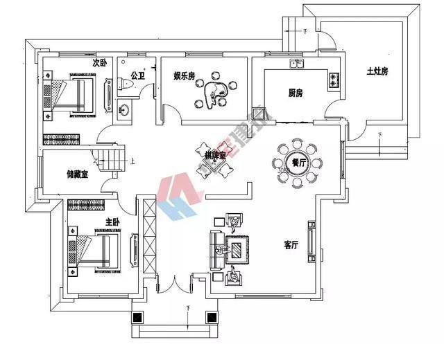 我們推薦一款新中式帶土灶二層別墅，占地180平米實用又經濟,帶土廚房的大陽臺!