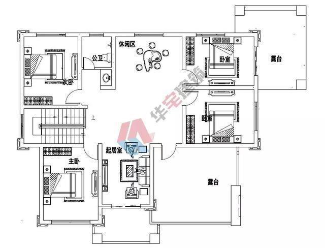 我們推薦一款新中式帶土灶二層別墅，占地180平米實用又經濟,帶土廚房的大陽臺!