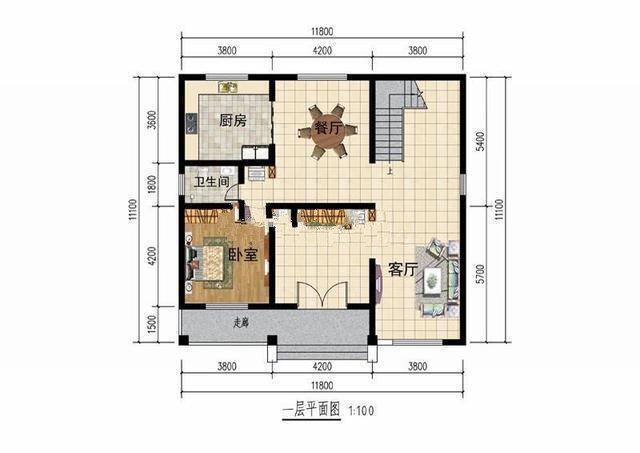 如果自己的地基有這么大的話，在農(nóng)村建一棟這樣的別墅，獨棟獨院，一家人住著溫馨舒適，豈不是美哉