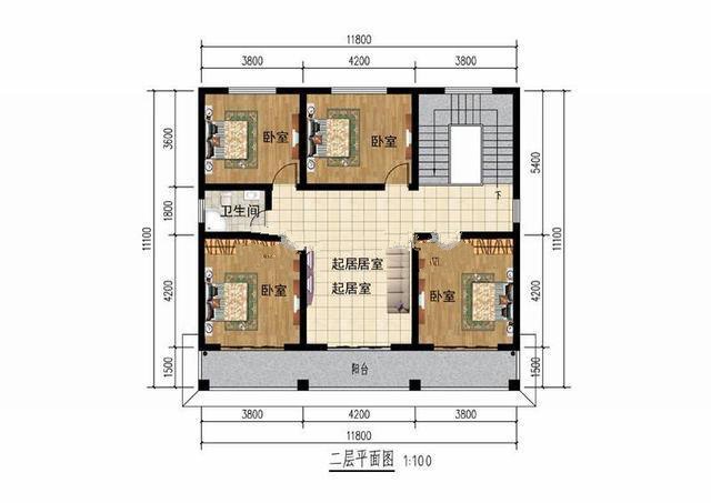 如果自己的地基有這么大的話，在農(nóng)村建一棟這樣的別墅，獨棟獨院，一家人住著溫馨舒適，豈不是美哉