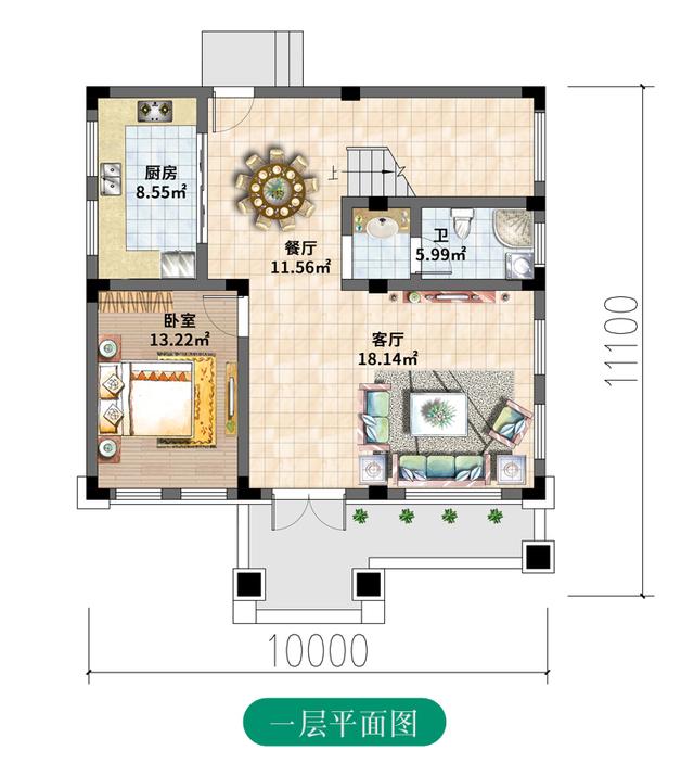 現(xiàn)在很多南方家庭同樣愛建平頂?shù)膭e墅，因為這樣能節(jié)省建房成本，外觀也非常漂亮美觀,看看這款吧！