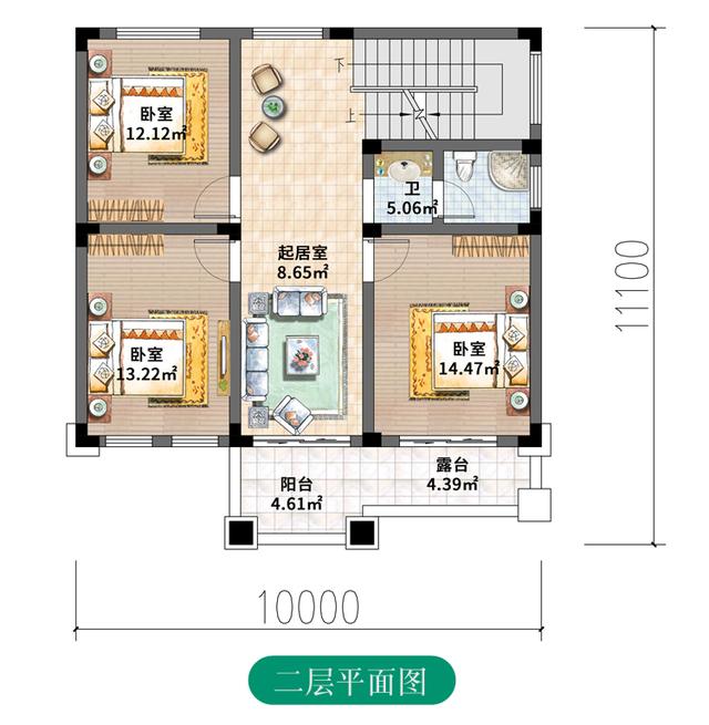 現(xiàn)在很多南方家庭同樣愛建平頂?shù)膭e墅，因為這樣能節(jié)省建房成本，外觀也非常漂亮美觀,看看這款吧！