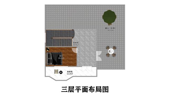 多層露臺(tái)的外部裝飾寬敞明亮，三層布局堅(jiān)固，非常適合我們現(xiàn)在的年輕人，外觀大氣、生活休閑。