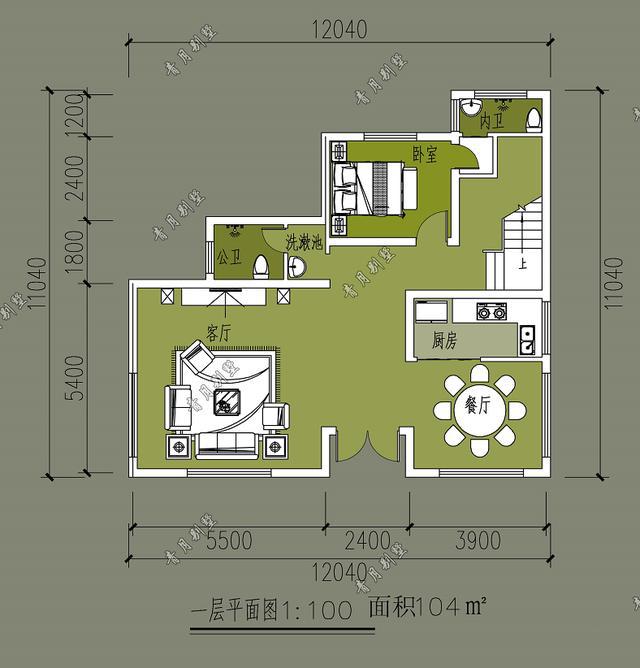 　經(jīng)典的三居室別墅有歐式風(fēng)格，大露臺，浮動(dòng)窗戶，外墻是真石漆。簡潔優(yōu)雅，線條流暢優(yōu)美，給人一種非常舒適的感覺!