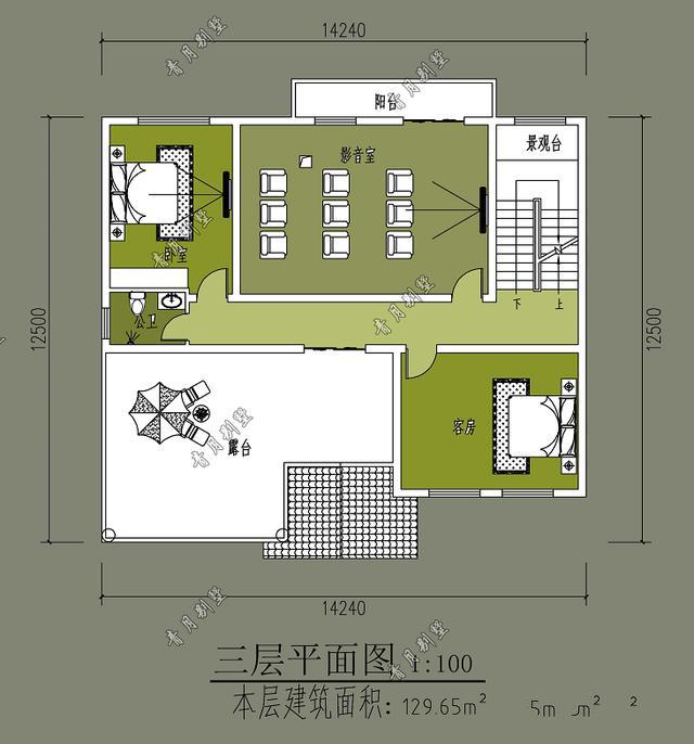 本戶型設(shè)計(jì)漂亮大方，層次分明，不拘一格，外觀大氣上檔次，誰(shuí)入住誰(shuí)知道，你值得擁有!