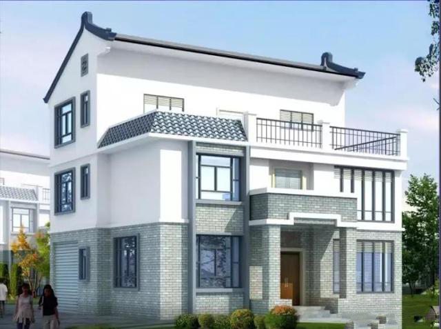 　該建筑具有新的中國風(fēng)格，采用傳統(tǒng)設(shè)計方法與現(xiàn)代設(shè)計方法相結(jié)合，保留傳統(tǒng)元素中的坡屋頂形式，結(jié)合現(xiàn)代元素中的大玻璃窗。