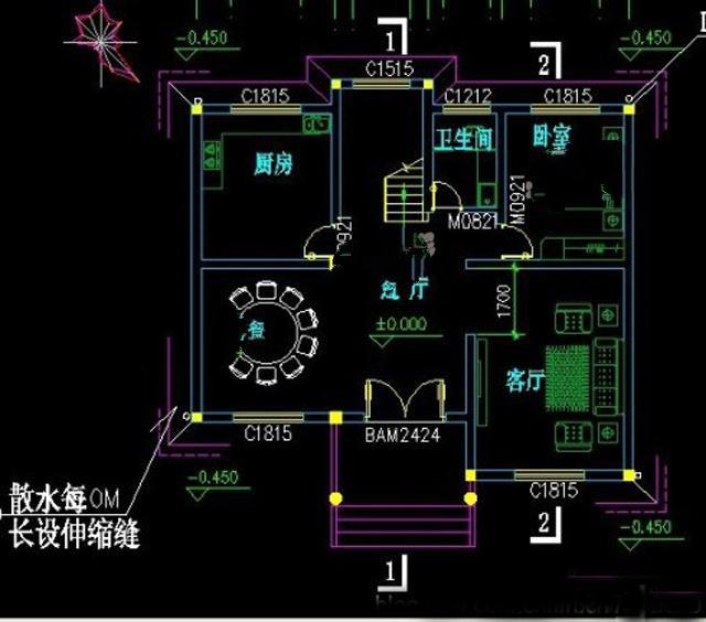 　一棟100平方米的四層別墅建筑的設(shè)計畫面簡單而大氣。這是農(nóng)村自建的房子。