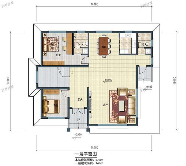 房子是必需品，無論如何，一個人一生都必須有一所屬于自己的房子。鄉(xiāng)村別墅設(shè)計方案的首選，這種布局能滿足你的生活！