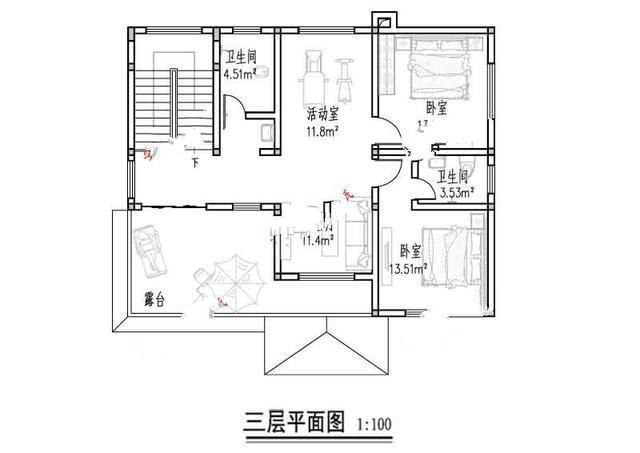 新農(nóng)村二樓半別墅的照片。在鄉(xiāng)下建一座會讓人羨慕的！