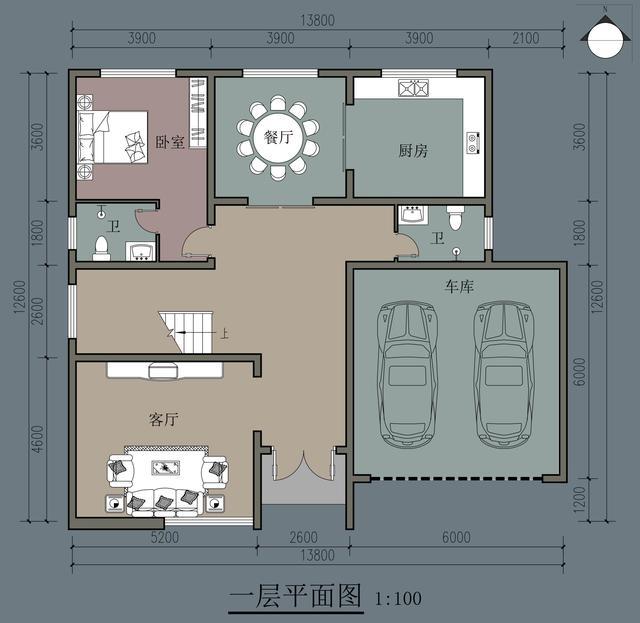 農(nóng)村自建別墅，五房一廳兩層，13.8米寬，雙車庫(kù)，醒來(lái)時(shí)會(huì)在夢(mèng)中開(kāi)懷大笑。