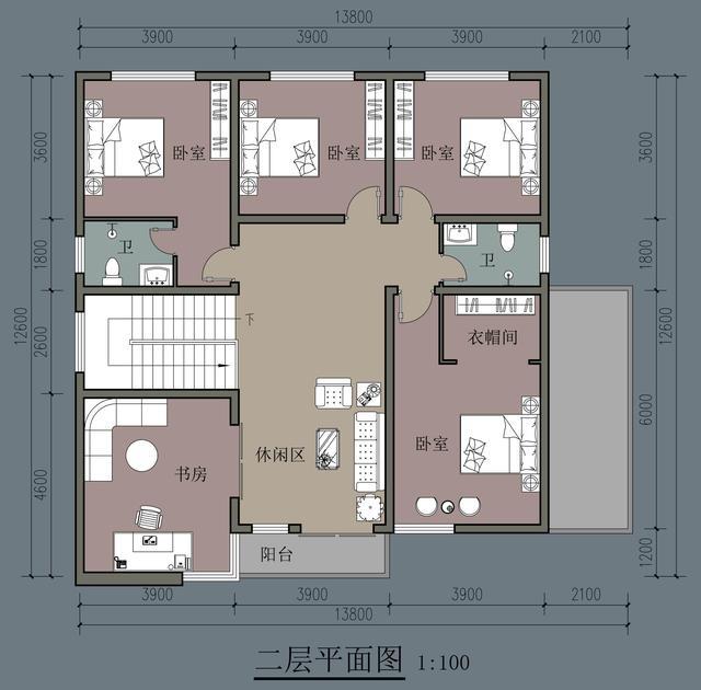 農(nóng)村自建別墅，五房一廳兩層，13.8米寬，雙車庫(kù)，醒來(lái)時(shí)會(huì)在夢(mèng)中開(kāi)懷大笑。