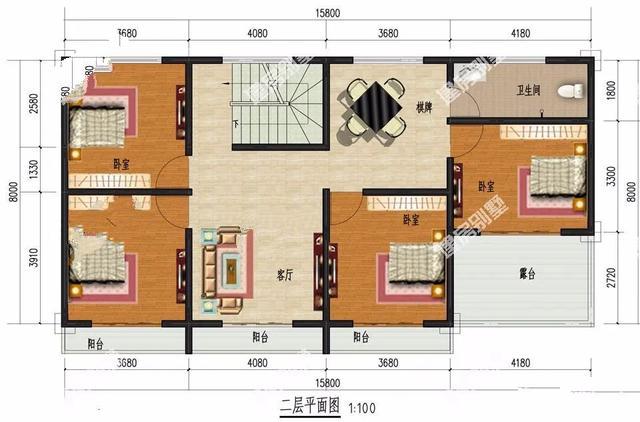 兩棟別墅面寬都15米左右，外觀布局完全不同的形式，喜歡廚房單獨(dú)建，帶車庫且宅基地深度小的，第一款戶型很合適。