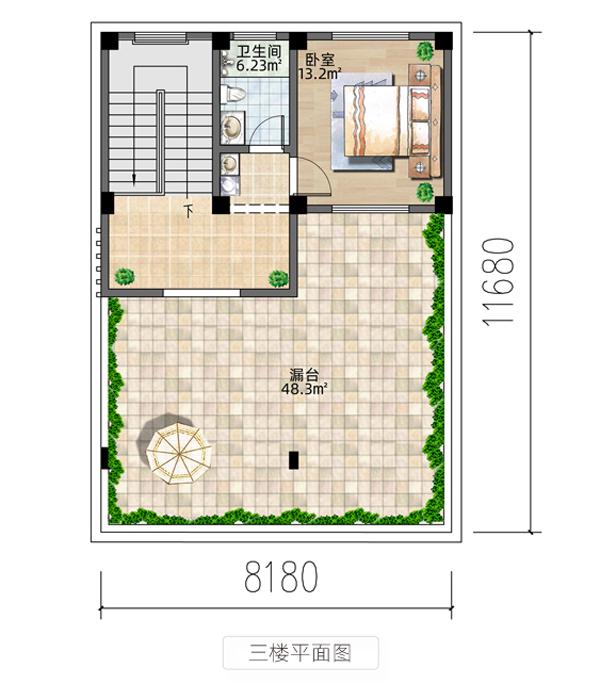 今天的小編輯將教你如何在8.1米寬的家園上建造一座極其簡單和優(yōu)雅的現(xiàn)代三層別墅，這是每個人都喜歡的那種！