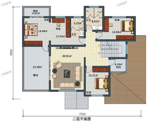 三幅新農(nóng)村自建房屋設(shè)計(jì)圖，一幅在家鄉(xiāng)，不用擔(dān)心相親。