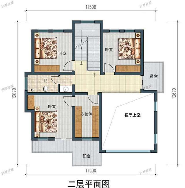 三幅新農(nóng)村自建房屋設(shè)計(jì)圖，一幅在家鄉(xiāng)，不用擔(dān)心相親。