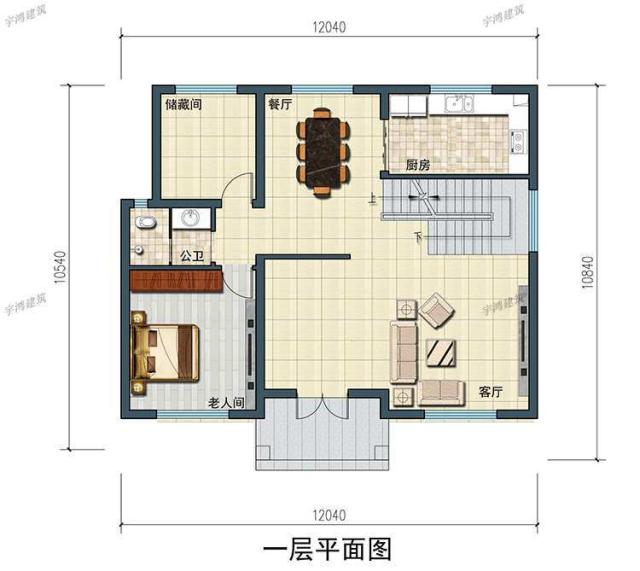 三幅新農(nóng)村自建房屋設(shè)計(jì)圖，一幅在家鄉(xiāng)，不用擔(dān)心相親。