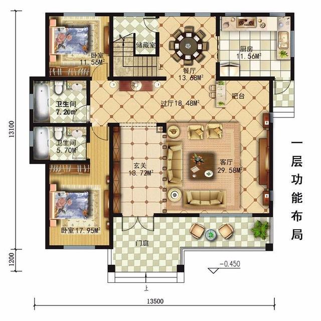 　　輕鋼別墅的平面和效果圖，你喜歡哪個(gè)？