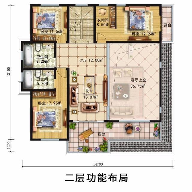 　　輕鋼別墅的平面和效果圖，你喜歡哪個(gè)？