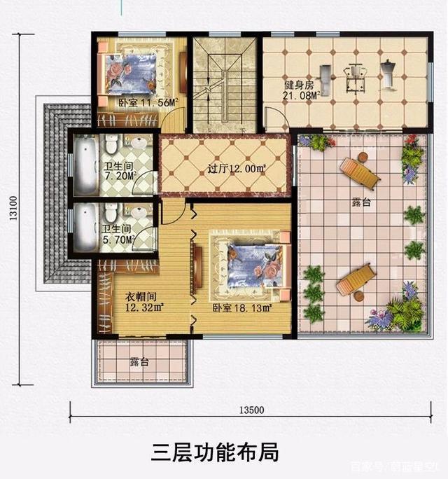 　　輕鋼別墅的平面和效果圖，你喜歡哪個(gè)？