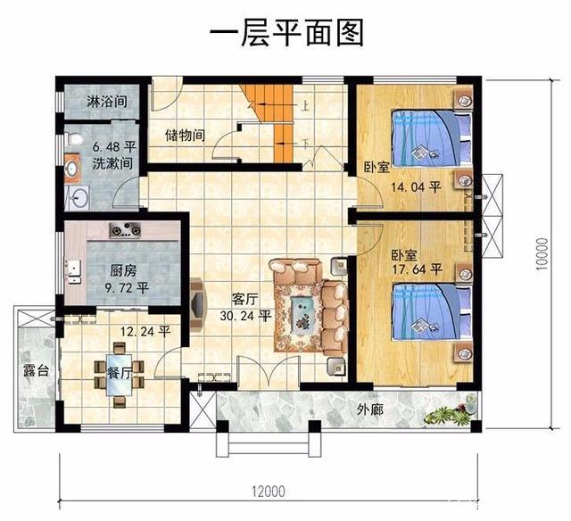 　　輕鋼別墅的平面和效果圖，你喜歡哪個(gè)？