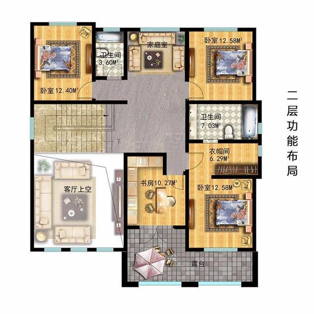 　　輕鋼別墅的平面和效果圖，你喜歡哪個(gè)？