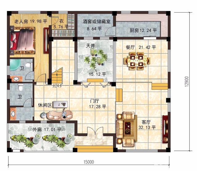 　　輕鋼別墅的平面和效果圖，你喜歡哪個(gè)？