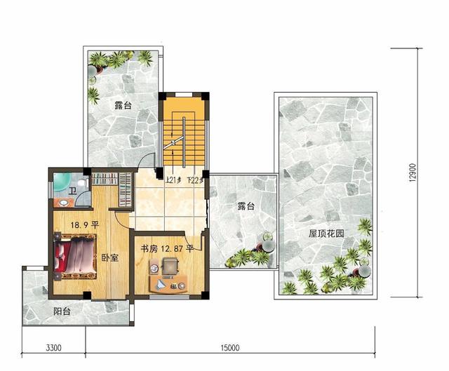 　　輕鋼別墅的平面和效果圖，你喜歡哪個(gè)？