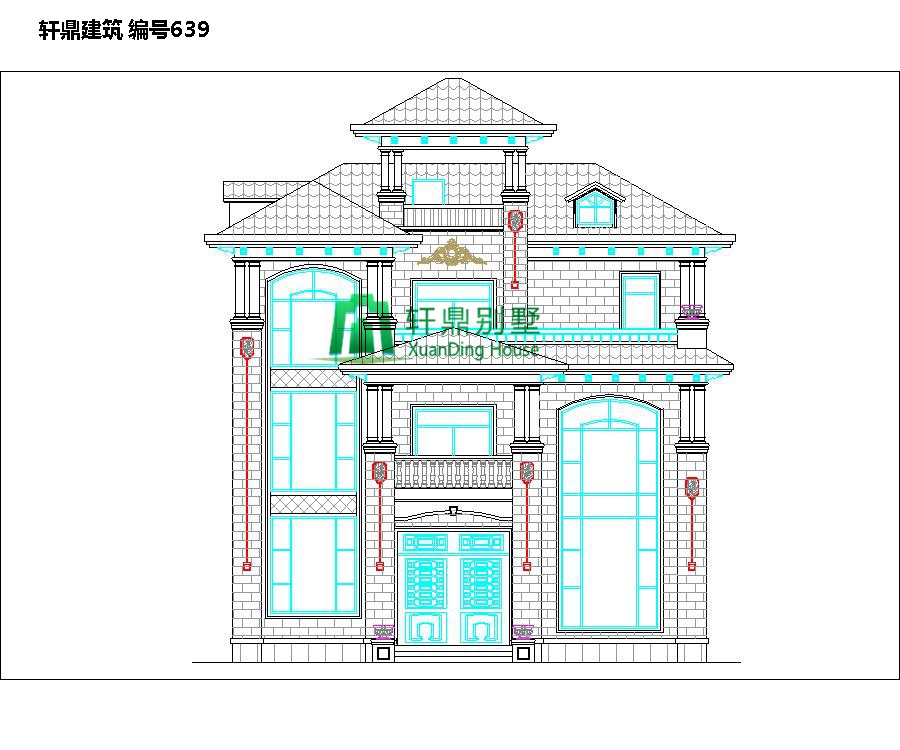 歐式農(nóng)村自營(yíng)住宅設(shè)計(jì)圖