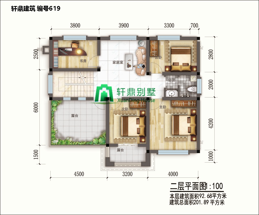 二樓農(nóng)村別墅的設計
